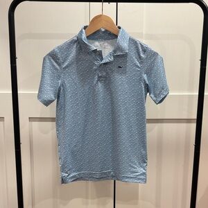 Vineyard Vines Boys' Sky Blue Mini Sailboat Polo